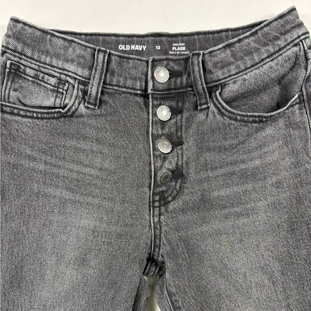 Old Navy Girls High-Waisted Built-In Tough Flare Jeans